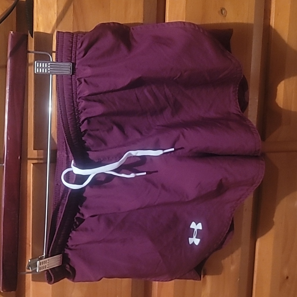 Under Armour Burgundy Sports Shorts